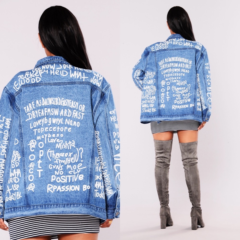 Printed Denim Jacket - image 7